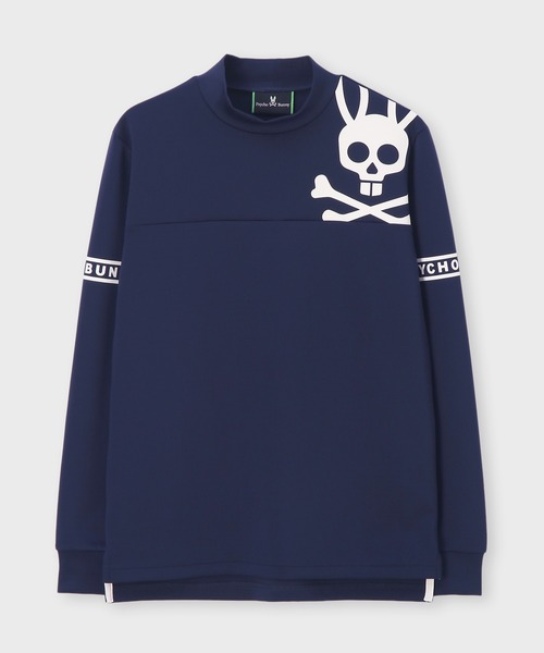 Psycho Bunny（サイコバニー）の「[GOLF]ラインスリーブロゴ モックネックＴシャツ（Tシャツ/カットソー・メンズ・ブラック/ネイビー/ホワイト・X-LARGE/LARGE/XX-LARGE/MEDIUM）」の15枚目の写真