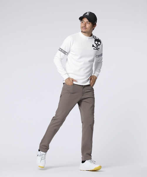 Psycho Bunny（サイコバニー）の「[GOLF]ラインスリーブロゴ モックネックＴシャツ（Tシャツ/カットソー・メンズ・ブラック/ネイビー/ホワイト・X-LARGE/LARGE/XX-LARGE/MEDIUM）」の6枚目の写真