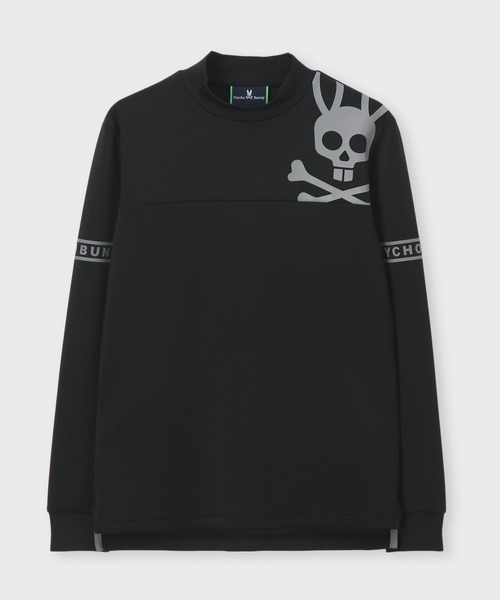 Psycho Bunny（サイコバニー）の「[GOLF]ラインスリーブロゴ モックネックＴシャツ（Tシャツ/カットソー・メンズ・ブラック/ネイビー/ホワイト・X-LARGE/LARGE/XX-LARGE/MEDIUM）」の11枚目の写真