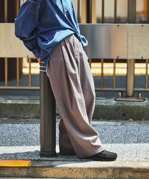 FREAK'S STORE(フリークスストア)の「クラウンパンツ/ツータック バレルパンツ(スラックス・レディース・ライトグレー/その他13/オリーブ/ネイビー/ブラック・SMALL/MEDIUM)」の18枚目の写真