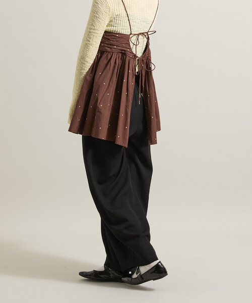 FREAK'S STORE（フリークスストア）の「クラウンパンツ/ツータック バレルパンツ（スラックス・レディース・ライトグレー/その他13/オリーブ/ネイビー/ブラック・SMALL/MEDIUM）」の8枚目の写真