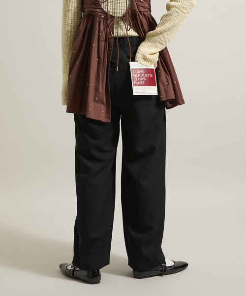 FREAK'S STORE（フリークスストア）の「クラウンパンツ/ツータック バレルパンツ（スラックス・レディース・ライトグレー/その他13/オリーブ/ネイビー/ブラック・SMALL/MEDIUM）」の9枚目の写真