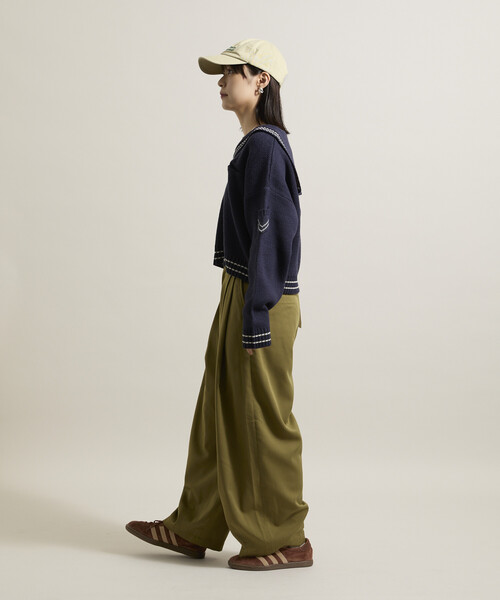 FREAK'S STORE（フリークスストア）の「クラウンパンツ/ツータック バレルパンツ（スラックス・レディース・ライトグレー/その他13/オリーブ/ネイビー/ブラック・SMALL/MEDIUM）」の15枚目の写真