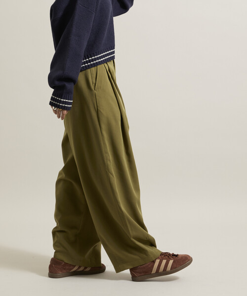 FREAK'S STORE（フリークスストア）の「クラウンパンツ/ツータック バレルパンツ（スラックス・レディース・ライトグレー/その他13/オリーブ/ネイビー/ブラック・SMALL/MEDIUM）」の21枚目の写真