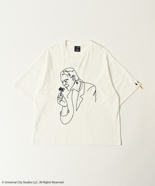 ADAM PATEK(アダムパテック)の「【ADAMPATEK/アダムパテック】Frankenstein flower stitch T ステッチTee(Tシャツ/カットソー・レディース・ホワイト/ブラック・2/1)」の1枚目の写真