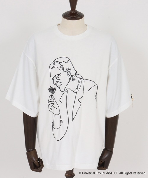 ADAM PATEK(アダムパテック)の「【ADAMPATEK/アダムパテック】Frankenstein flower stitch T ステッチTee(Tシャツ/カットソー・レディース・ホワイト/ブラック・2/1)」の3枚目の写真