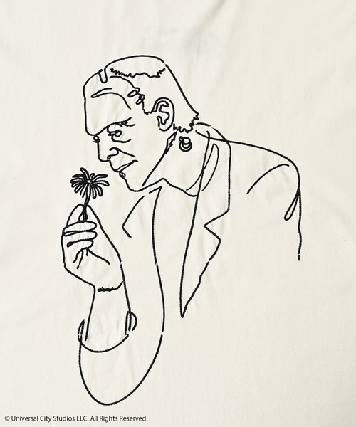 ADAM PATEK(アダムパテック)の「【ADAMPATEK/アダムパテック】Frankenstein flower stitch T ステッチTee(Tシャツ/カットソー・レディース・ホワイト/ブラック・2/1)」の5枚目の写真
