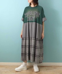 Bleu Bleuet（ブルーブルーエ）の「切り替えピグメントワンピース（ワンピース）」