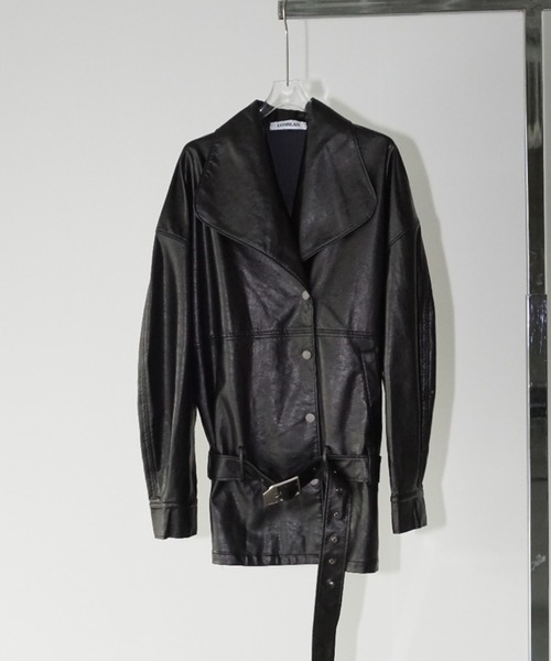 未使用✨ALDa Tailored Jacket ブラック×ブラウン Acne Studios - レザージャケット - ダークブラウン