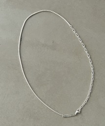 TEN. | SILVER925 エリプスコンビチェーンネックレス 42cm(ネックレス)