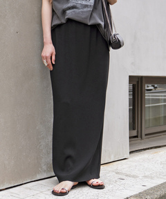 美品✨2024年✨AP STUDIO Newウエストゴムマキシスカート 黒 人気 ウエストゴムマキシスカート（その他スカート）｜AP STUDIO