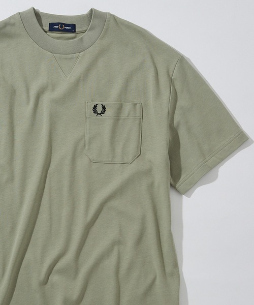 FRED PERRY(フレッドペリー)の「【FRED PERRY】POCKET DETAIL T-SHIRT M2408(Tシャツ/カットソー・メンズ・ホワイト/グリーン/ネイビー/ミント/ブラック/オフホワイト・XL/L/M/S)」の5枚目の写真