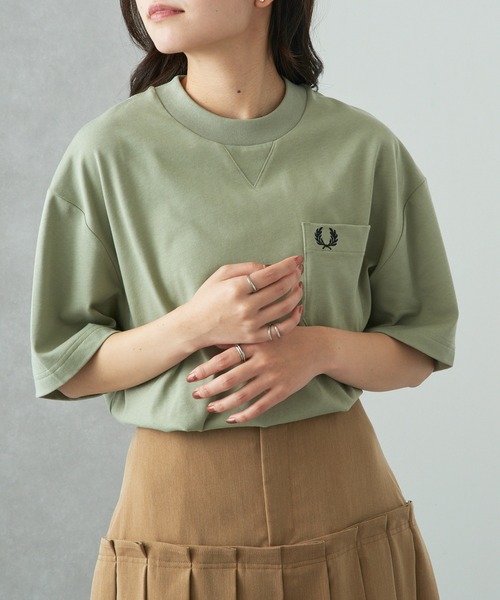 FRED PERRY(フレッドペリー)の「【FRED PERRY】POCKET DETAIL T-SHIRT M2408(Tシャツ/カットソー・メンズ・ホワイト/グリーン/ネイビー/ミント/ブラック/オフホワイト・XL/L/M/S)」の14枚目の写真