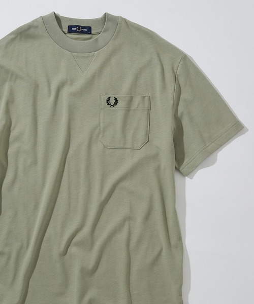 FRED PERRY(フレッドペリー)の「【FRED PERRY】POCKET DETAIL T-SHIRT M2408(Tシャツ/カットソー・メンズ・ホワイト/グリーン/ネイビー/ミント/ブラック/オフホワイト・XL/L/M/S)」の16枚目の写真