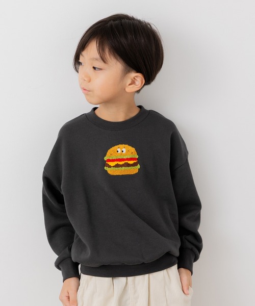 chil2(チルツー)の「サガラ刺繍裏毛トレーナー(スウェット・キッズ・K/L/B/G/I/C/D/E/F/A/H/J・80cm/90cm/100cm/110cm/120cm/130cm/140cm)」の1枚目の写真