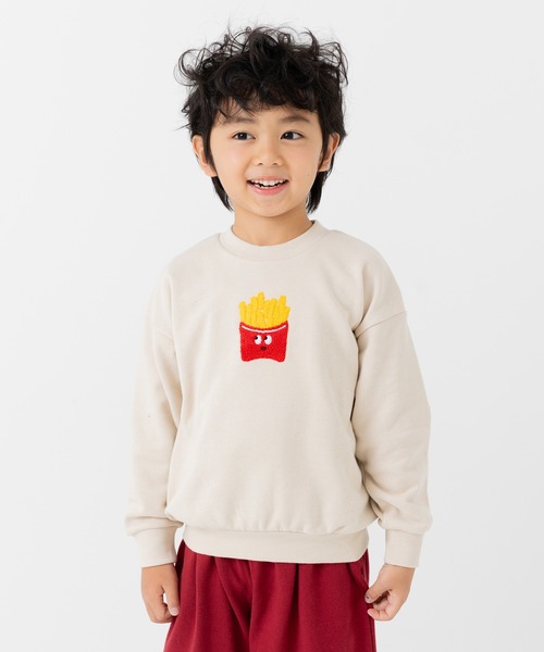 chil2(チルツー)の「サガラ刺繍裏毛トレーナー(スウェット・キッズ・K/L/B/G/I/C/D/E/F/A/H/J・80cm/90cm/100cm/110cm/120cm/130cm/140cm)」の3枚目の写真