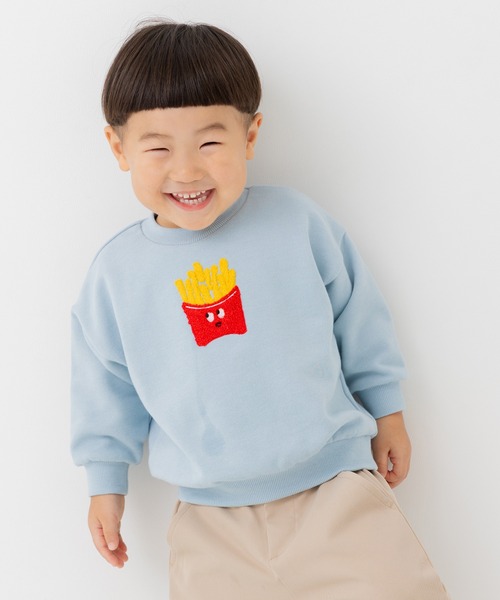 chil2(チルツー)の「サガラ刺繍裏毛トレーナー(スウェット・キッズ・K/L/B/G/I/C/D/E/F/A/H/J・80cm/90cm/100cm/110cm/120cm/130cm/140cm)」の4枚目の写真