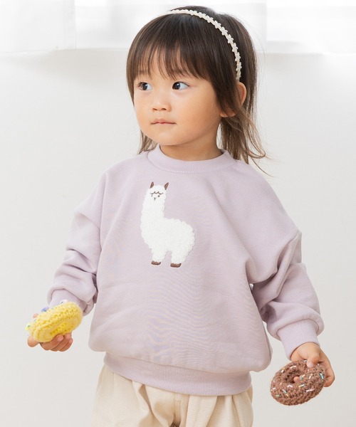 chil2(チルツー)の「サガラ刺繍裏毛トレーナー(スウェット・キッズ・K/L/B/G/I/C/D/E/F/A/H/J・80cm/90cm/100cm/110cm/120cm/130cm/140cm)」の7枚目の写真