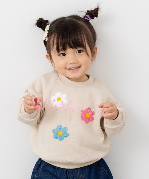 chil2(チルツー)の「サガラ刺繍裏毛トレーナー(スウェット・キッズ・K/L/B/G/I/C/D/E/F/A/H/J・80cm/90cm/100cm/110cm/120cm/130cm/140cm)」の11枚目の写真