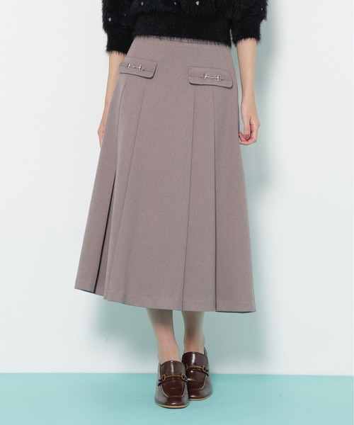 JILL by JILL STUART（ジルバイジルスチュアート）の「◇ウーリッシュフラノタックフレアスカート（スカート・レディース・ベージュ/グリーン/グレー/ブラウン系その他・MEDIUM/SMALL）」の13枚目の写真