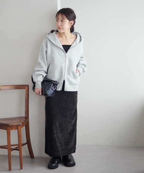 ディスコート　ボンディングWジップパーカー セール】【大人のためのパーカー】ボンディングWジップパーカー