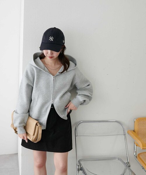 大人のためのパーカー】ボンディングWジップパーカー（パーカー