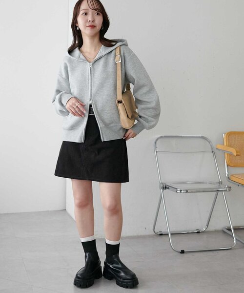 大人のためのパーカー】ボンディングWジップパーカー（パーカー