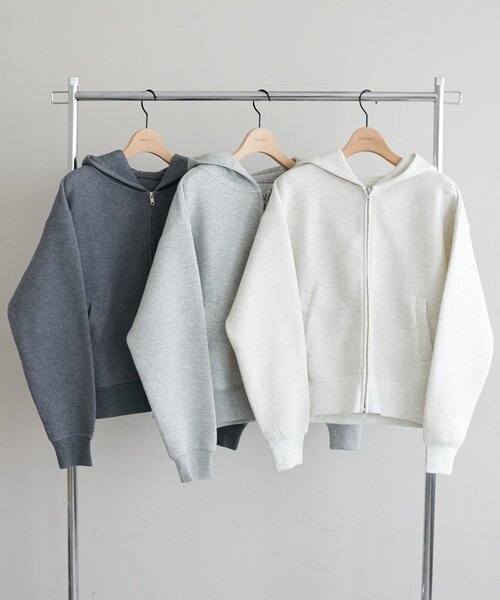 大人のためのパーカー】ボンディングWジップパーカー（パーカー