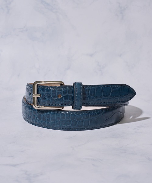 SADDLERS（サドラーズ）の「【Saddler's/サドラーズ】型押しレザーバックルベルト（ベルト・メンズ・ブラック/ダークブラウン/ネイビー・SMALL/MEDIUM/LARGE/X-LARGE）」の3枚目の写真