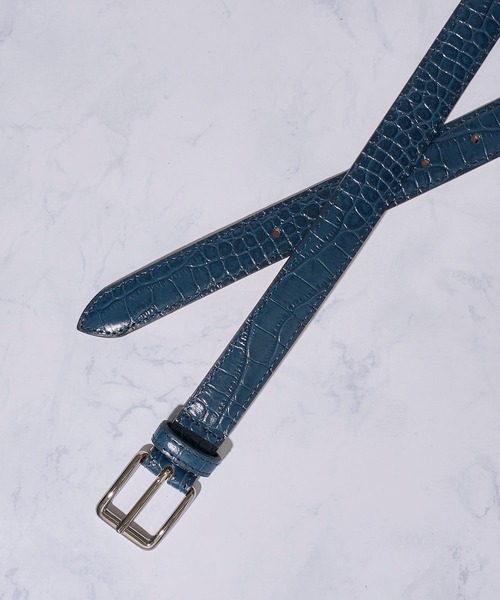 SADDLERS（サドラーズ）の「【Saddler's/サドラーズ】型押しレザーバックルベルト（ベルト・メンズ・ブラック/ダークブラウン/ネイビー・SMALL/MEDIUM/LARGE/X-LARGE）」の6枚目の写真