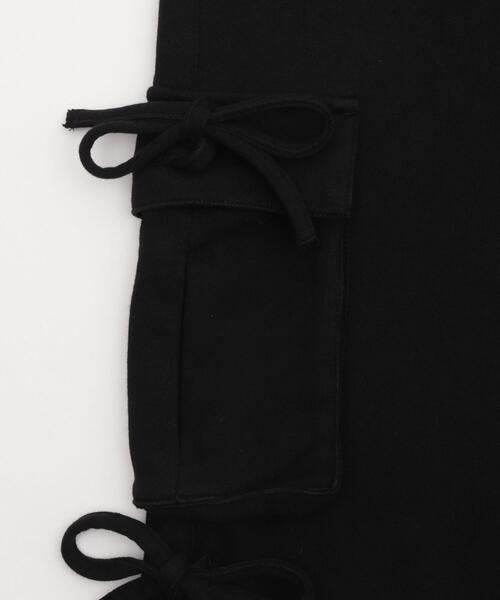 WEGO（ウィゴー）の「WEGO/【25年秋冬新作】リボンカーゴスウェットパンツ（その他パンツ・レディース・ブラック/ピンク/杢グレー・FREE）」の7枚目の写真