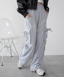 WEGO/リボンカーゴスウェットパンツ