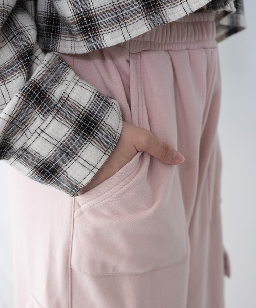 WEGO（ウィゴー）の「WEGO/【25年秋冬新作】リボンカーゴスウェットパンツ（その他パンツ・レディース・ブラック/ピンク/杢グレー・FREE）」の15枚目の写真