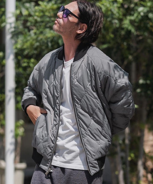 CAMBIO（カンビオ）の「mj11134-Different Design Reversible Jacket リバーシブルジャケット(A57325cmb)（スカジャン・メンズ・ブラック×グレー/ネイビー系・S/M/L）」の10枚目の写真