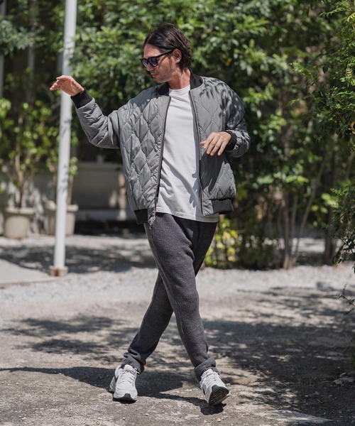CAMBIO（カンビオ）の「mj11134-Different Design Reversible Jacket リバーシブルジャケット(A57325cmb)（スカジャン・メンズ・ブラック×グレー/ネイビー系・S/M/L）」の11枚目の写真