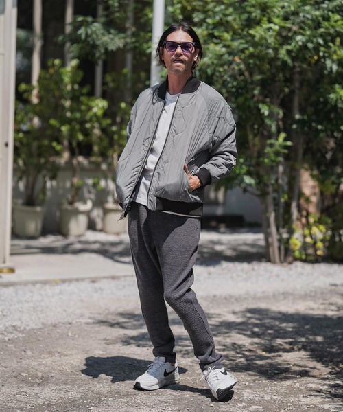 CAMBIO（カンビオ）の「mj11134-Different Design Reversible Jacket リバーシブルジャケット(A57325cmb)（スカジャン・メンズ・ブラック×グレー/ネイビー系・S/M/L）」の12枚目の写真