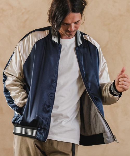mj11134-Different Design Reversible Jacket リバーシブルジャケット