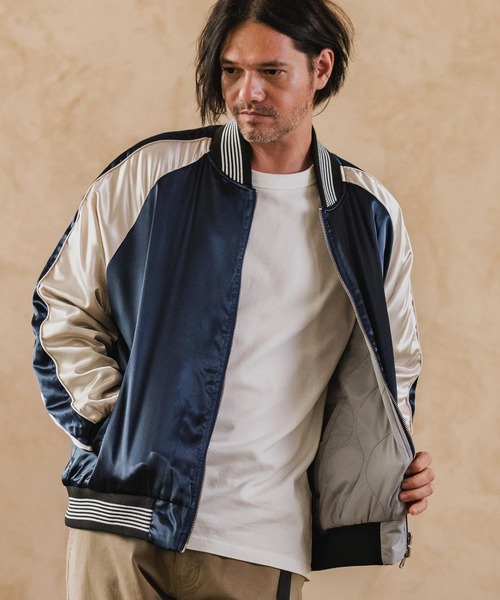 ジ*郎様 Keboz スカジャン　ナイロンジャケット　Mサイズ z1823-537-01.jpg