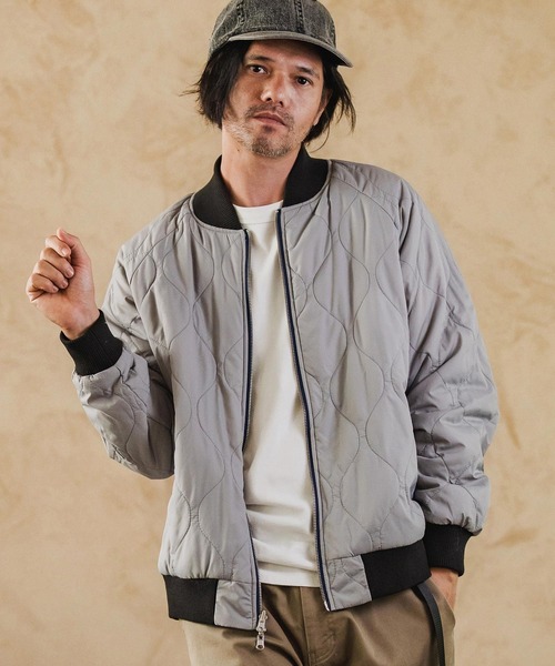 CAMBIO（カンビオ）の「mj11134-Different Design Reversible Jacket リバーシブルジャケット(A57325cmb)（スカジャン・メンズ・ブラック×グレー/ネイビー系・S/M/L）」の20枚目の写真