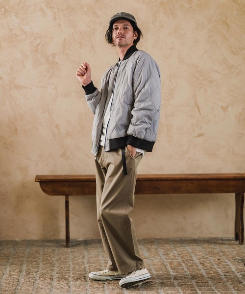 CAMBIO（カンビオ）の「mj11134-Different Design Reversible Jacket リバーシブルジャケット(A57325cmb)（スカジャン・メンズ・ブラック×グレー/ネイビー系・S/M/L）」の21枚目の写真