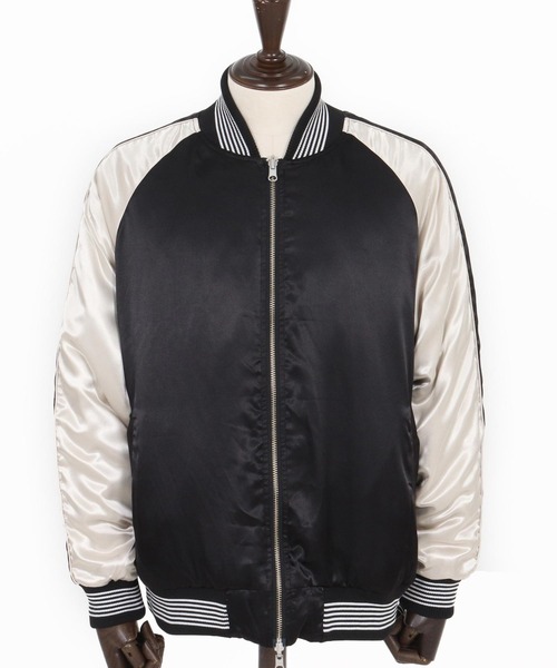 00年　スカジャン　リバーシブル　中綿　キルティング　ボックスシルエット ARCH & LINE ブルゾン アウター カポック中綿キルティング