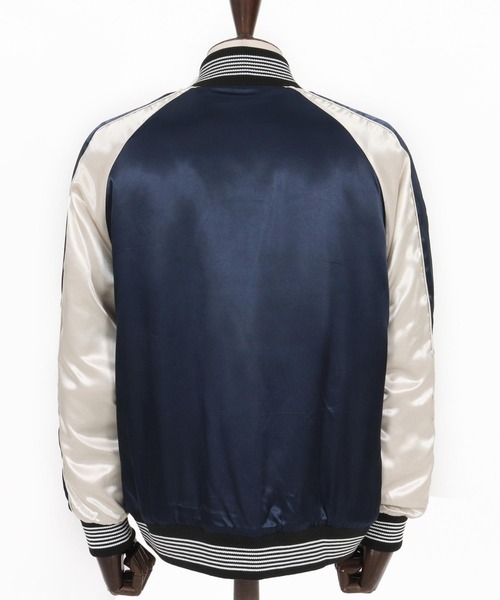 スカジャン　短丈　リバーシブル　M mj11134-Different Design Reversible Jacket リバーシブル