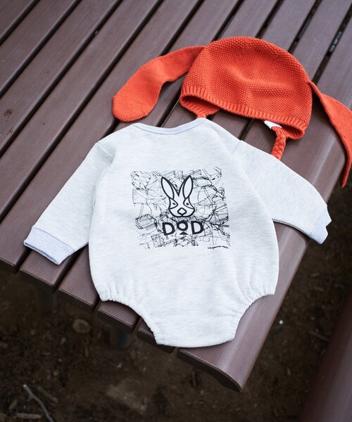 CIAOPANIC TYPY（チャオパニックティピー）の「【DOD】【ベビー】イズラブ（Tシャツ/カットソー・キッズ・ブルー/グレー・80）」の3枚目の写真