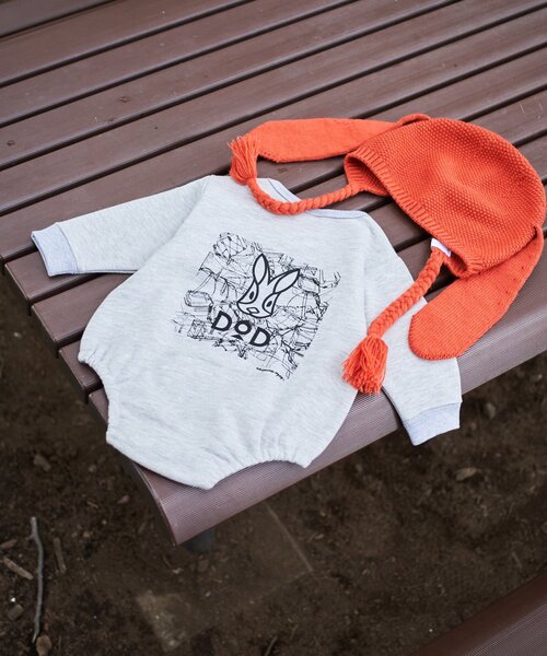 CIAOPANIC TYPY（チャオパニックティピー）の「【DOD】【ベビー】イズラブ（Tシャツ/カットソー・キッズ・ブルー/グレー・80）」の5枚目の写真