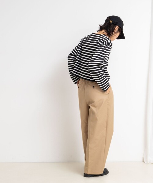NOLLEY’S(ノーリーズ)の「nolnol ウォッシャブルMVSシルケットボーダーショートT(Tシャツ/カットソー・レディース・ホワイト系その他3/ブラック系その他2/ホワイト系その他2・FREE)」の7枚目の写真