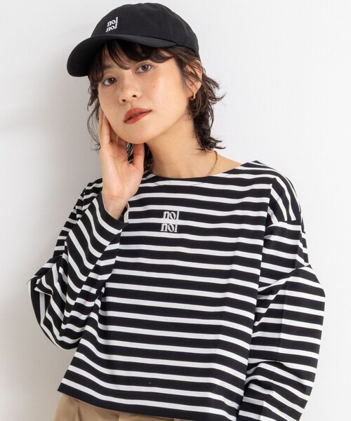 NOLLEY’S(ノーリーズ)の「nolnol ウォッシャブルMVSシルケットボーダーショートT(Tシャツ/カットソー・レディース・ホワイト系その他3/ブラック系その他2/ホワイト系その他2・FREE)」の10枚目の写真
