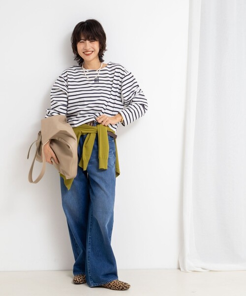 NOLLEY’S(ノーリーズ)の「nolnol ウォッシャブルMVSシルケットボーダーショートT(Tシャツ/カットソー・レディース・ホワイト系その他3/ブラック系その他2/ホワイト系その他2・FREE)」の16枚目の写真