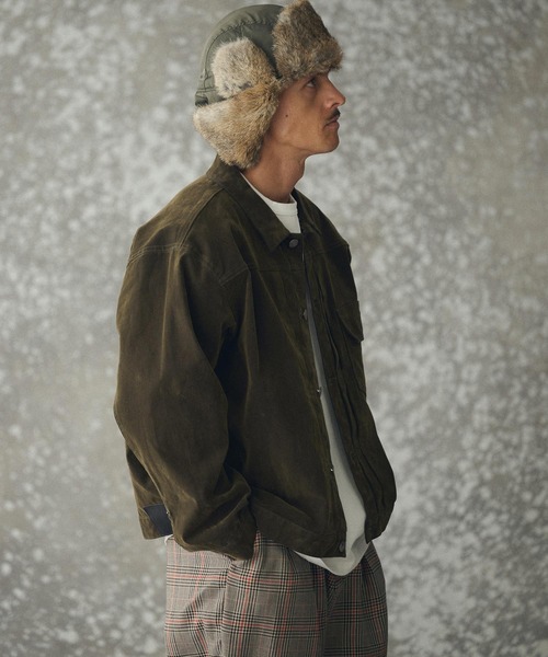 THEOREM（セオレム）の「mj11161- Flocky Denim 1st-type Jacket フロッキーデニムGジャン(TRM25-T041A)（デニムジャケット・メンズ・ブラック/カーキ/ブラウン・M/L/XL）」の11枚目の写真