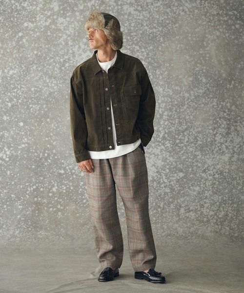 THEOREM（セオレム）の「mj11161- Flocky Denim 1st-type Jacket フロッキーデニムGジャン(TRM25-T041A)（デニムジャケット・メンズ・ブラック/カーキ/ブラウン・M/L/XL）」の14枚目の写真