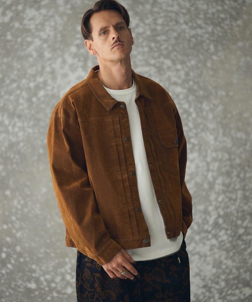 THEOREM（セオレム）の「mj11161- Flocky Denim 1st-type Jacket フロッキーデニムGジャン(TRM25-T041A)（デニムジャケット・メンズ・ブラック/カーキ/ブラウン・M/L/XL）」の15枚目の写真